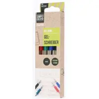 Hama gélové guľôčkové pero Basic - set 4 farieb (modrá/ zelená/ červená/ čierna)