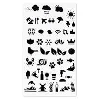 Hama šablóny pre kreatívnu tvorbu - set 5 ks