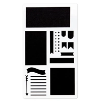 Hama šablóny pre kreatívnu tvorbu - set 5 ks