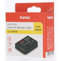 Hama fotoakumulátor typ Canon LP-E10, Li-Ion 7,4 V/950 mAh