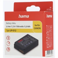 Hama fotoakumulátor typ Canon LP-E12, Li-Ion 7,2 V/700 mAh
