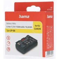 Hama fotoakumulátor typ Canon LP-E6, Li-Ion 7,2 V/1500 mAh