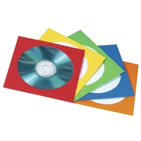 Hama papierové obaly na CD/DVD, farebné, balenie 100 ks (cena za balenie)