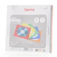Hama papierové obaly na CD/DVD, mix farieb, balenie 50 ks (cena za balenie)