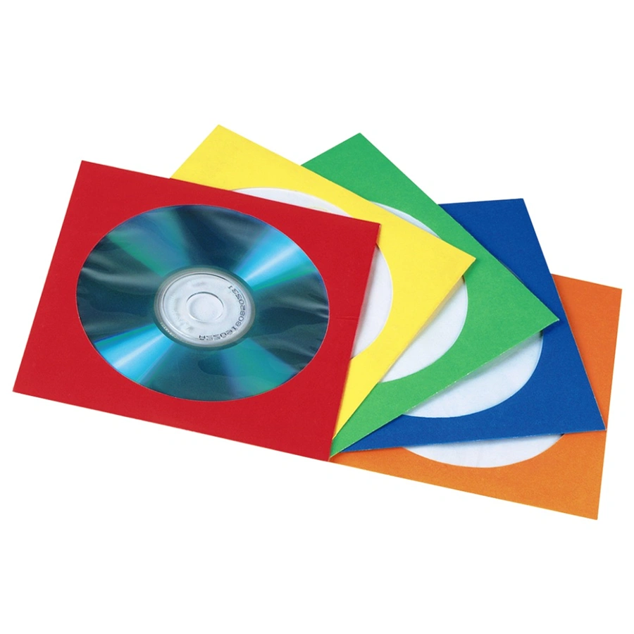 Hama papierové obaly na CD/DVD, farebné, balenie 100 ks (cena za balenie)