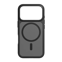 Black Rock Hybrid Case, kryt pre Apple iPhone 17 Pro, magnetický, matný, polopriehľadný čierny