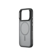 Black Rock Hybrid Case, kryt pre Apple iPhone 17 Pro, magnetický, matný, polopriehľadný čierny