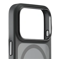 Black Rock Hybrid Case, kryt pre Apple iPhone 17 Pro, magnetický, matný, polopriehľadný čierny
