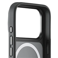 Black Rock Hybrid Case, kryt pre Apple iPhone 17 Pro, magnetický, matný, polopriehľadný čierny