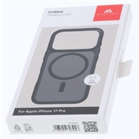 Black Rock Hybrid Case, kryt pre Apple iPhone 17 Pro, magnetický, matný, polopriehľadný čierny