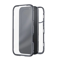 Black Rock 360° Glass, kryt pre Apple iPhone 17 Pro, sklenený, predný+ zadný diel, priehľadný/čierny