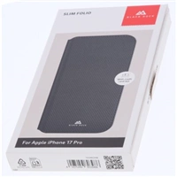 Black Rock Slim Folio, puzdro-knižka pre Apple iPhone 17 Pro, čierne