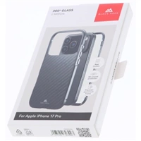 Black Rock 360° Glass, kryt pre Apple iPhone 17 Pro, sklenený, predný + zadný diel, karbónová úprava