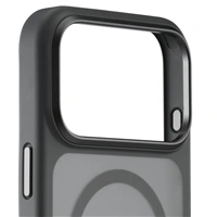Black Rock Hybrid Case, kryt pre Apple iPhone 17 Pro Max, magnetický, matný, polopriehľadný čierny