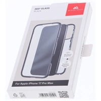 Black Rock 360° Glass, kryt pre Apple iPhone 17 Pro Max, sklenený, predný+zadný diel, priehľ./čierny