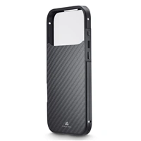 Black Rock 360° Glass, kryt pre Apple iPhone 17 Pro Max, sklenený, predný+zadný diel, karbón. úprava