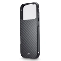 Black Rock 360° Glass, kryt pre Apple iPhone 17 Pro Max, sklenený, predný+zadný diel, karbón. úprava