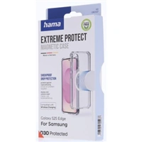 Hama Extreme Protect, kryt pre Samsung Galaxy S25 Edge, magnetický, D3O®, nezažltne, priehľadný