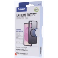 Hama Extreme Protect, kryt pre Samsung Galaxy S25 Edge, magnetický, D3O®, čierny