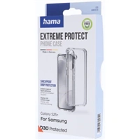 Hama Extreme Protect, kryt pre Samsung Galaxy S25+, materiál D3O®, nezažltne, priehľadný