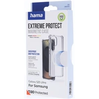 Hama Extreme Protect, kryt pre Samsung Galaxy S25 Ultra, magnetický, D3O®, nezažltne, priehľadný