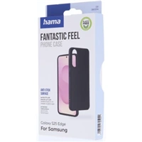 Hama Fantastic Feel, kryt pre Samsung Galaxy S25 Edge, hebký povrch, čierny