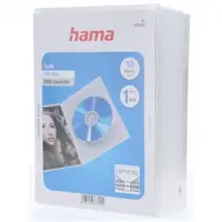 Hama Slim, obal na 1 DVD, s fóliou, priehľadný, balenie 10 ks (cena za balenie)