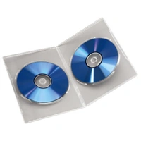 Hama Slim Double, obal na 2 DVD, s fóliou, priehľadný, balenie 5 ks (cena za balenie)
