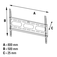 Hama nstenn driak TV Next Light (3*), 800x400, biely