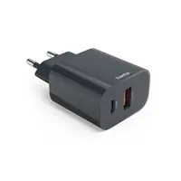 Hama rýchla USB nabíjačka USB-C + USB-A, PD/QC, 20 W, Ecosential