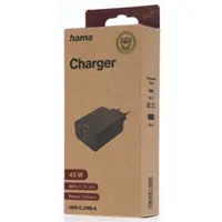 Hama rýchla USB nabíjačka USB-C + USB-A, PD/QC, 45 W, Ecosential