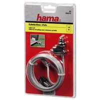 Hama Light, zámka pre notebook, s kľúčmi, 4 mm, 180 cm
