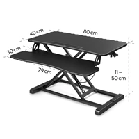 Hama Sit-Stand stolný podstavec pre prácu v stoji a v sede, 80x40 cm