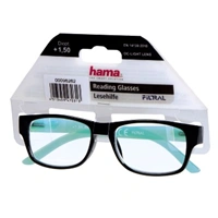Filtral okuliare na čítanie, plastové, čierne/tyrkysové, +1,5 dpt