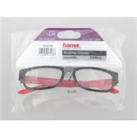 Hama Filtral okuliare na čítanie, plastové, čierne/červené, +2,5 dpt