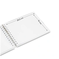 Hama album klasický špirálový FINE ART 24x17 cm, 50 strán, nová čierna, biele listy