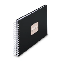 Hama album klasický špirálový FINE ART 28x24 cm, 50 strán, nová čierna, biele listy