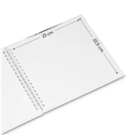 Hama album klasický špirálový FINE ART 28x24 cm, 50 strán, nová čierna, biele listy