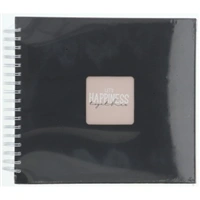 Hama album klasický špirálový FINE ART 28x24 cm, 50 strán, nová čierna, biele listy