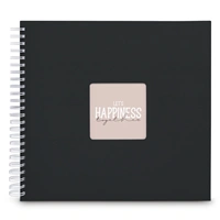 Hama album klasický špirálový FINE ART 36x32 cm, 50 strán, nová čierna, biele listy