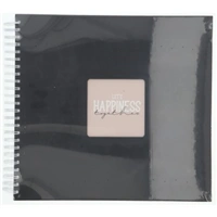 Hama album klasický špirálový FINE ART 36x32 cm, 50 strán, nová čierna, biele listy