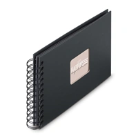 Hama album klasický špirálový FINE ART 24x17 cm, 50 strán, nová čierna, čierne listy