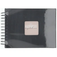 Hama album klasický špirálový FINE ART 24x17 cm, 50 strán, nová čierna, čierne listy