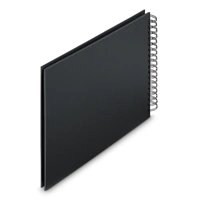 Hama album klasický špirálový FINE ART 28x24 cm, 50 strán, nová čierna, čierne listy