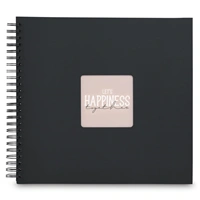 Hama album klasický špirálový FINE ART 36x32 cm, 50 strán, nová čierna, čierne listy