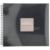 Hama album klasický špirálový FINE ART 36x32 cm, 50 strán, nová čierna, čierne listy