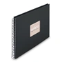 Hama album klasický špirálový FINE ART 36x32 cm, 50 strán, nová čierna, čierne listy
