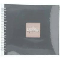 Hama album klasický špirálový FINE ART 28x24 cm, 50 strán, kamenná šedá, biele listy