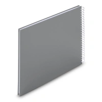 Hama album klasický špirálový FINE ART 36x32 cm, 50 strán, kamenná šedá, biele listy