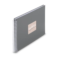 Hama album klasický špirálový FINE ART 36x32 cm, 50 strán, kamenná šedá, biele listy